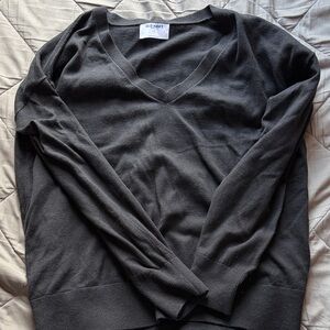 Old Navy Charcoal V-Neck Pullover